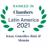 Icaza, González-Ruiz & Alemán ranked in Chambers Latin America 2021