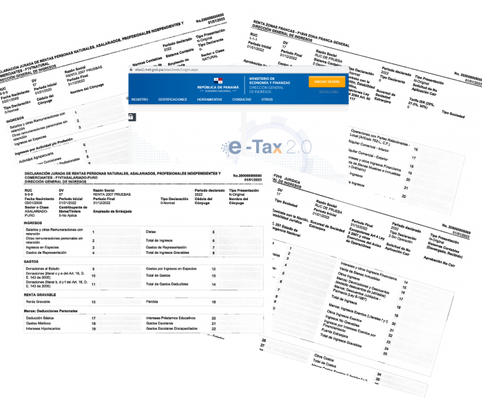 Formularios tax